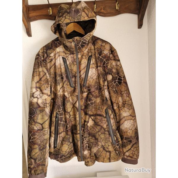 Veste chasse Silencieuse Imperm�able Chaude camouflage FURTIV 900 - SOLOGNAC