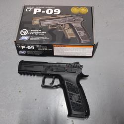 Pistolet CZ P-09 Gaz Blowback Noir (ASG)