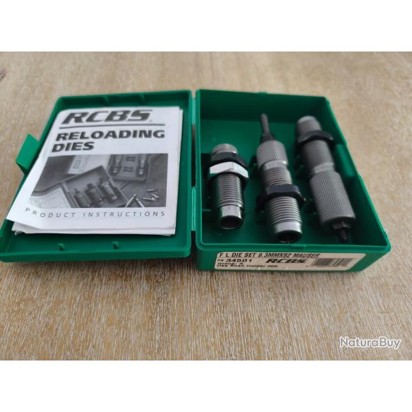 Jeux d outils RCBS en 9,3x62 avec sertisseur !