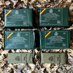 Lot 4 rations de combat espagnoles + pain de campagne
