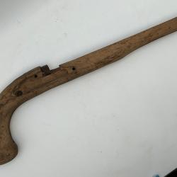 CROSSE PISTOLET A SILEX CIVIL- REPRODUCTION ANCIENNE FABRICATION
