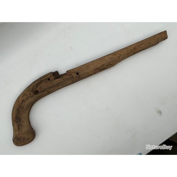 CROSSE PISTOLET A SILEX CIVIL- REPRODUCTION ANCIENNE FABRICATION