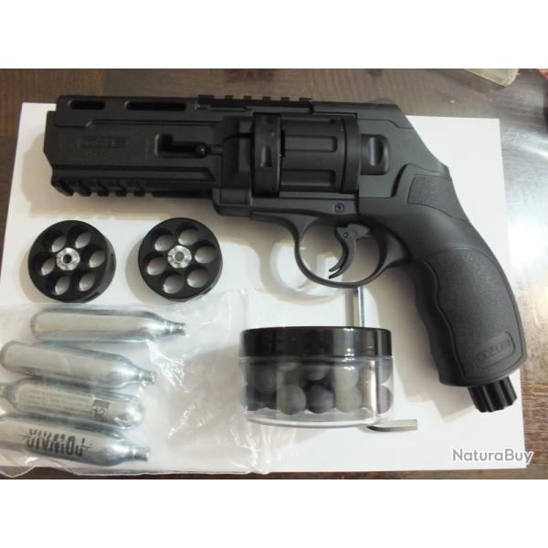 Pack Revolver Umarex� T4E HDR50 co2 11 joules   � billes caoutchouc