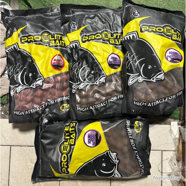 Op 1 � lot de 14kg de Bouillettes pro �lite baits 24mm lot 47