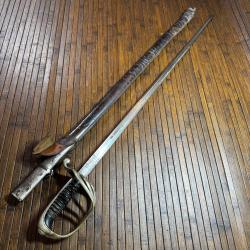 SABRE D'OFFICIER D'INFANTERIE 1882 MANUFACTURE NATIONALE D'ARMES DE CHATELLERAULT AVRIL 1908 WW1