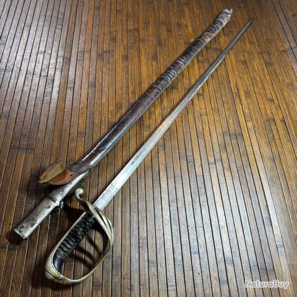 SABRE D'OFFICIER D'INFANTERIE 1882 MANUFACTURE NATIONALE D'ARMES DE CHATELLERAULT AVRIL 1908 WW1