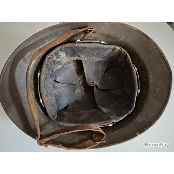Casque Adrian 1926 (M26) avec int�rieur complet