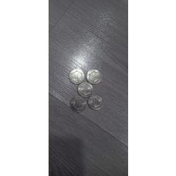 Vend lot 5 piece charle de gaulle pr&eacute;sident des fran&ccedil;ais r&eacute;publique 1958/ 1988