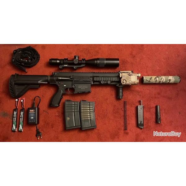 H&K HK417D V2 AEG VFC Umarex- Full upgrade - Excellent �tat