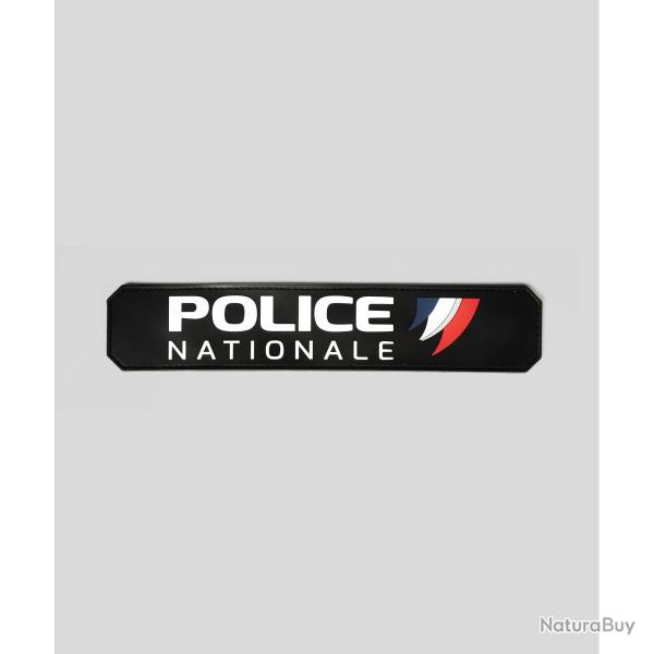 Flap Gomme "POLICE NATIONALE" Velcro 25�7 cm - GK Noir