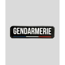 Flap Gomme "GENDARMERIE" Velcro 11x3cm - GK Noir