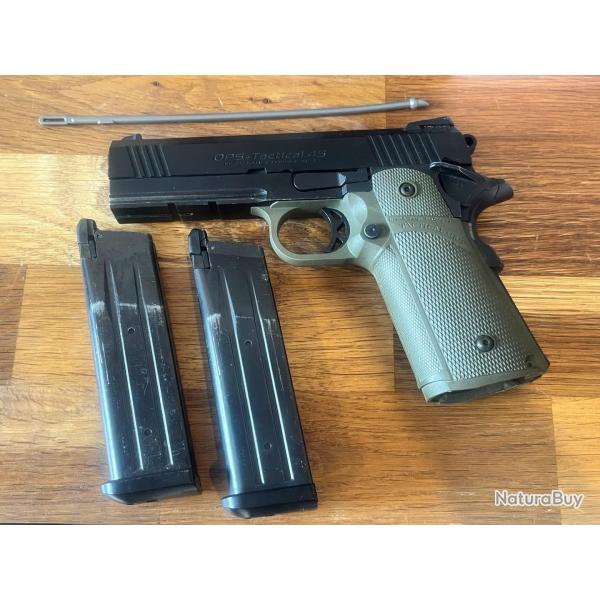R�plique GBB Tokyo Marui Hi-Capa 4.3 Tactical Custom (Lot avec Second Chargeur) - Occasion