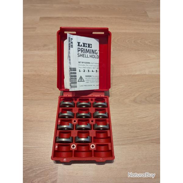 Lot de Shell holders plats "Lee priming tool shell holders set"