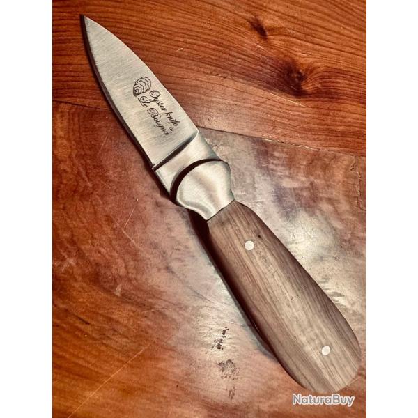 Couteau � hu�tre Le Bougna Oyster knife  - Teck - Ench�re 1.00 �