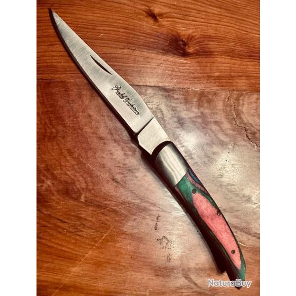 Couteau pliant Pradel Tradition  - Bois color� - Ench�re 1.00 �