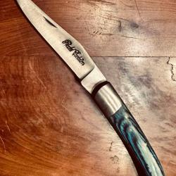 Couteau pliant Pradel Evolution - Bois color&eacute; bleu - Ench&egrave;re 1.00 �