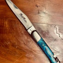 Couteau pliant Pradel Evolution TB - Bois color&eacute; bleu - Ench&egrave;re 1.00 �