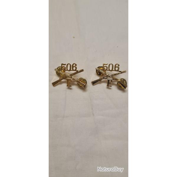 Crest 506 Easy Compagny Insigne de col US WW2
