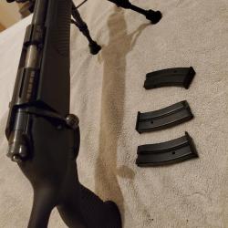 Carabine 22lr BO Manufacture avec 3 chargeur + bipied !filetage 1.2x20