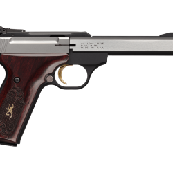 PISTOLET BROWNING BUCK MARK MEDALLION STAINLESS .22 LR - CANON 5"5 - 10 COUPS