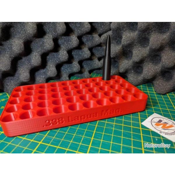 4 Plateaux pour Rechargement - Calibre 338 Lapua mag / Rangement pour 50 - 4 unit�s