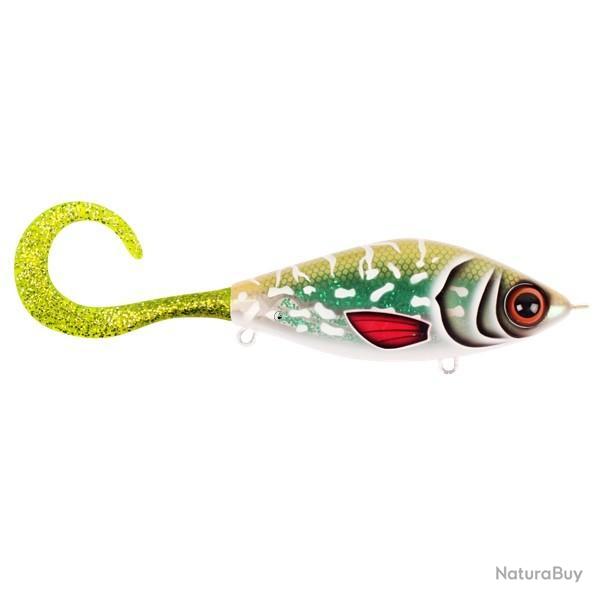 Leurre Hybride CWC Guppie Tail Junior 11,5cm 02 - Glitter Pike Green