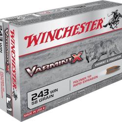 Winchester Varmint X 243 win 58 grs