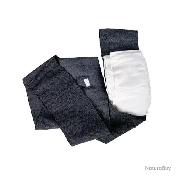 Bandage Compressif RHINO PADS 4" Double Pads Noir