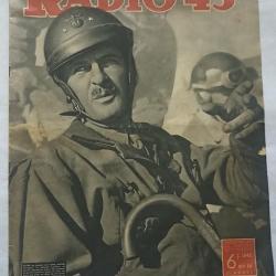 Revue RADIO 45 G&eacute;n&eacute;ral LECLERC 1945 WW2