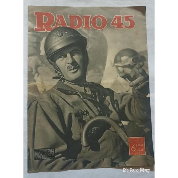 Revue RADIO 45 G�n�ral LECLERC 1945 WW2