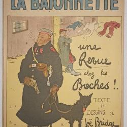 Revue La Ba&iuml;onnette bande dessin&eacute;e poilu Septembre 1917 WW1 *