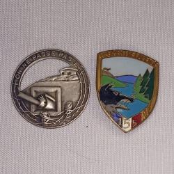 Insignes ligne Maginot 155&egrave;me R&eacute;giment d'infanterie de Forteresse France 1940 WW2 *