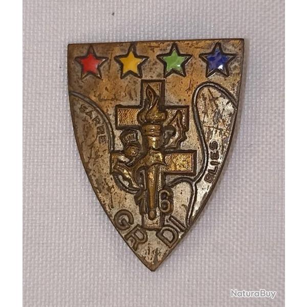 Insigne 16�me Groupe de Reconnaissance de Division d'Infanterie France 40 WW2 *