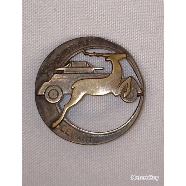 Insigne du 8�me Groupe Auto Mitrailleuse du LEVANT 39/40 WW2 *