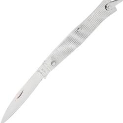 Couteau Pliant Cimo Traditional Slip Joint Lame Acier Inox Manche Inox Brazil CCM2204