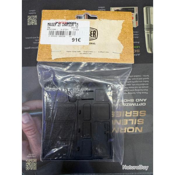 chargeur Mauser M.25 cal.30-06 capacit� 5