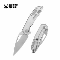 Couteau Kubey Coeus Linerlock Lame Acier 14C28N Manche Polycarbonate Translucide KUB122A1