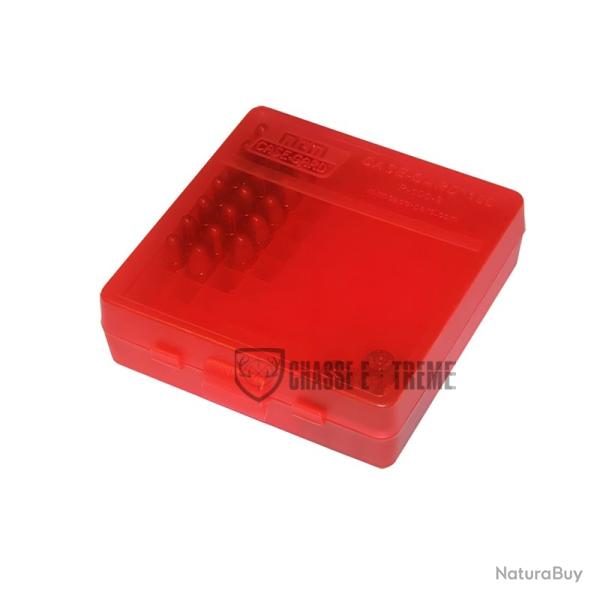 Bo�te MTM pour 100 Cartouches Cal 22 Lr Rouge
