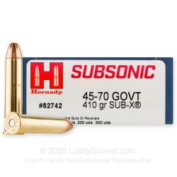 HORNADY Subsonic 45-70 GOVT 410gr SUB-X