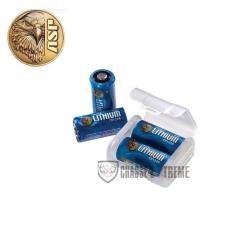 Pack ASP 4 Piles CR123 + Link Case