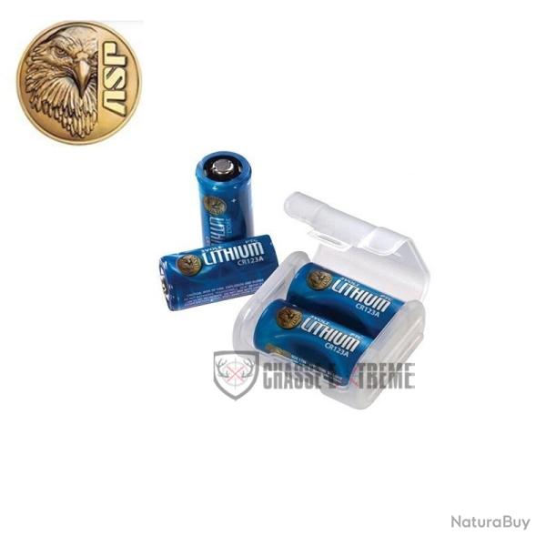 Pack ASP 4 Piles CR123 + Link Case