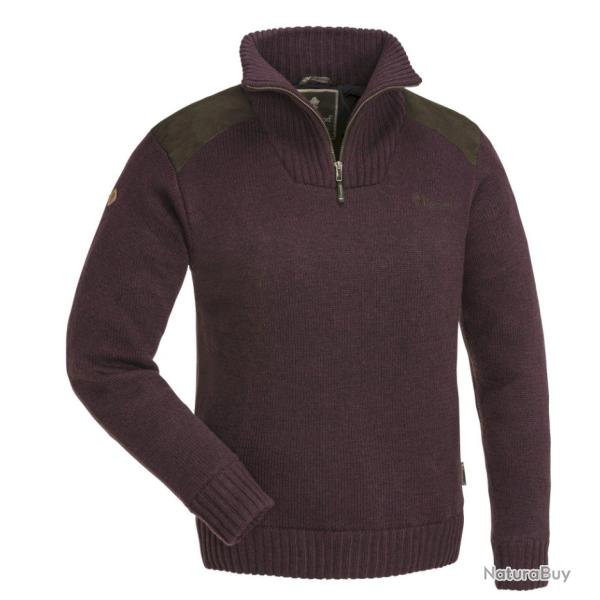 Pull CHASSE femme PINEWOOD hurricane violet et brun membran�