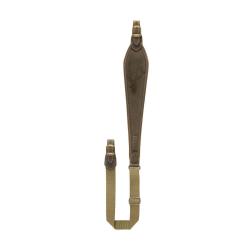 Bretelle Carabine Cuir Imprim&eacute; Cerf Riserva - bretelle cerf riserva