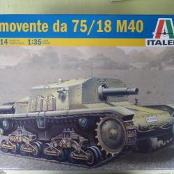 maquette v&eacute;hicule militaire char italien au 1/35&deg;