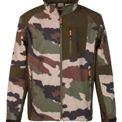 DESTOCKAGE ! Blouson Softshell Percussion Camo Europe