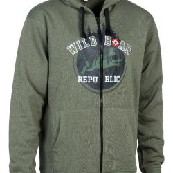 DESTOCKAGE ! Sweat Shirt Percussion Wildboard Republic Kaki TAILLE L
