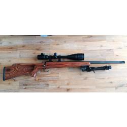 CZ455 Varmint (canon lourd) thumbhole bois 22 lr