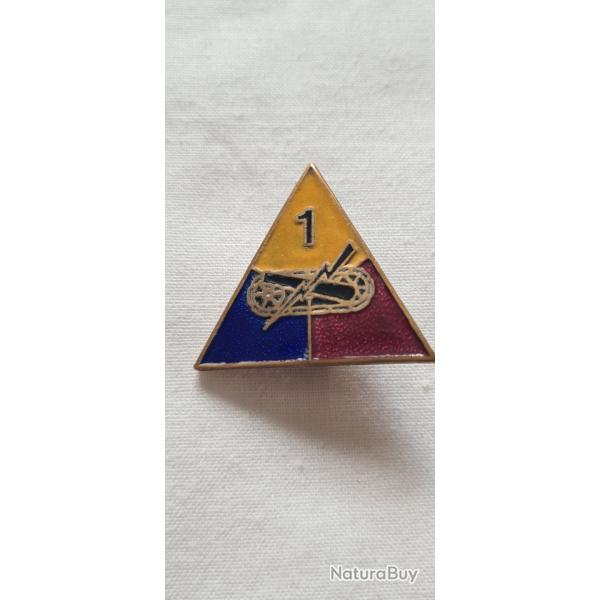 Insigne , �maill�  1�me DB US WW2 ( 7 )