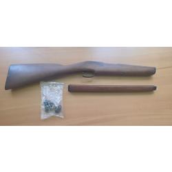 Crosse et lot de pi&egrave;ces pour carabine ancienne cal 22 - 1� sans prix de r&eacute;serve !!
