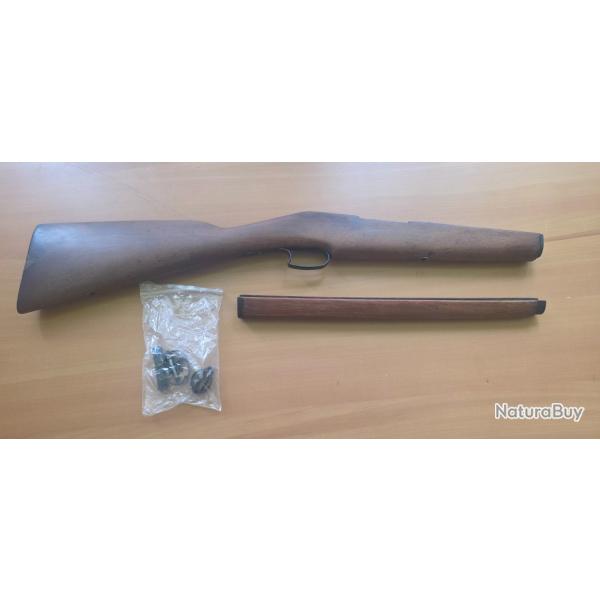 Crosse et lot de pi�ces pour carabine ancienne cal 22 - 1� sans prix de r�serve !!